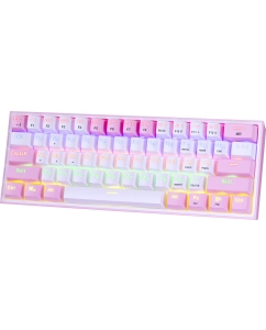 Купить Проводная игровая клавиатура Redragon Fizz White/Pink (70672) в E-mobi