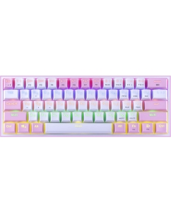 Купить Проводная игровая клавиатура Redragon Fizz White/Pink (70672)  в E-mobi