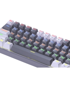 Купить Проводная игровая клавиатура Redragon Fizz K617-R White/Gray (70675)  в E-mobi