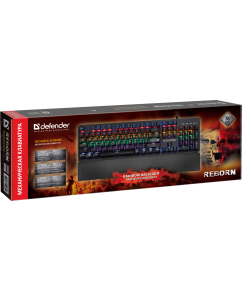 Купить Проводная игровая клавиатура Defender Reborn GK-165DL Black (45165)  в E-mobi