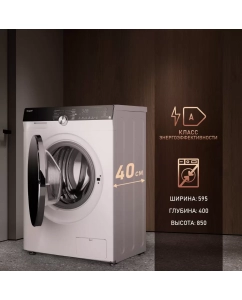 Купить Стиральная машина Weissgauff WM 4027 Inverter Steam белый  в E-mobi