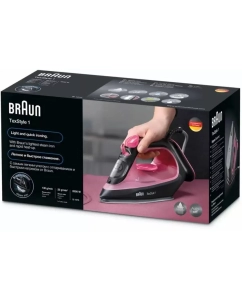 Купить Утюг Braun SI1070PU Pink/Black  в E-mobi