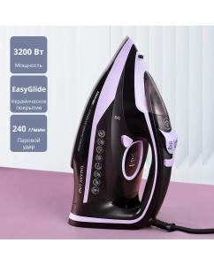 Купить Утюг GALAXY LINE GL6135 фиолетовый, черный в E-mobi