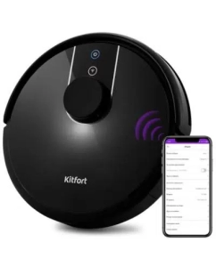 Купить Робот-пылесос Kitfort KT-565 черный в E-mobi