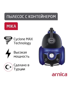 Купить Пылесос ARNICA Mika синий, черный в E-mobi