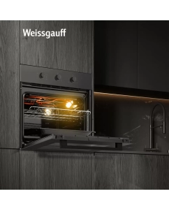 Купить Встраиваемый электрический духовой шкаф Weissgauff EOM 266 черный  в E-mobi