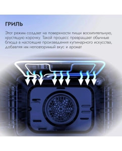Купить Встраиваемый электрический духовой шкаф DELVENTO V6EB59001 черный  в E-mobi