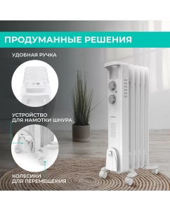 Купить Масляный радиатор Timberk TOR 21.1005 BC White White  в E-mobi