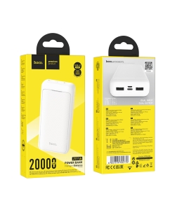 Купить Внешний аккумулятор Hoco J111A 20000mAh 2USB 2.0A White  в E-mobi
