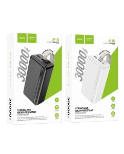 Купить Внешний аккумулятор Hoco J91B White 30000 мА/ч для мобильных устройств, белый  в E-mobi