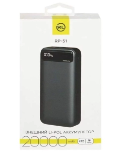 Купить Внешний аккумулятор Red Line RP-51 20000 мА/ч, черный (RP-51) в E-mobi
