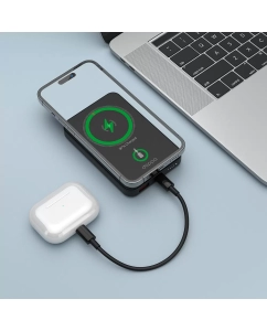 Купить Внешний аккумулятор NRG MagSafe 10000 мА-ч Basic, 15Вт QI, черный, Deppa  в E-mobi