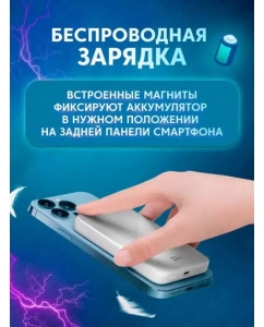 Купить Внешний аккумулятор ZMi P02ZM 5000 мА/ч для мобильных устройств, серебристый  в E-mobi