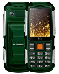 Купить Мобильный телефон BQ 2430 Tank Power Green/Silver  в E-mobi