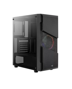 Купить Корпус компьютерный AeroCool Menace Saturn FRGB-G-BK-v1  черный в E-mobi