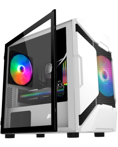 Купить Корпус компьютерный 1stPlayer DK D3-A (D3-A-WH-2G6P) White  в E-mobi