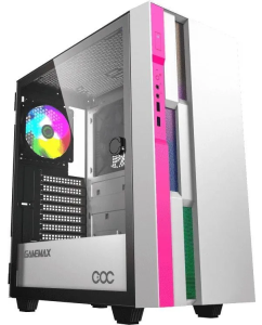 Купить Корпус компьютерный GAMEMAX Brufen C3 WP White/Pink в E-mobi