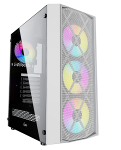 Купить Корпус компьютерный Powercase Rhombus X4 (CMRMW-L4) White в E-mobi