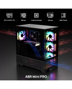 Купить Корпус компьютерный ABR Technology ABR MINI PRO (695256) черный в E-mobi