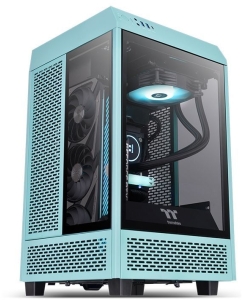 Купить Корпус компьютерный Thermaltake The Tower 100 Turquoise (CA-1R3-00SBWN-00) Turquoise в E-mobi