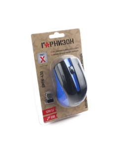Купить Беспроводная мышь Гарнизон GMW-430B Blue/Black  в E-mobi