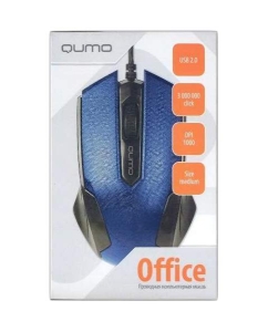 Купить Мышь QUMO Office M14 Blue/Black  в E-mobi