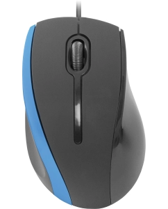 Купить Проводная мышь Defender MM-340 черный, синий (52344) в E-mobi