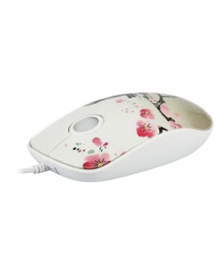 Купить Проводная мышь QUMO Office M43 Serenity белый, розовый в E-mobi