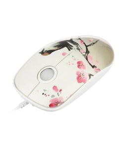 Купить Проводная мышь QUMO Office M43 Serenity белый, розовый  в E-mobi