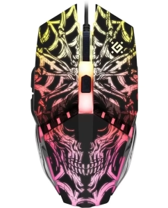 Купить Мышь Defender Prototype GM-670L, игровая, оптическая, проводная, USB, черный 52670 в E-mobi