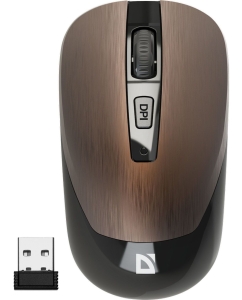 Купить Беспроводная мышь Defender Wave MM-995 коричневый в E-mobi