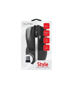 Купить Беспроводная мышь QUMO Style M15 Black  в E-mobi