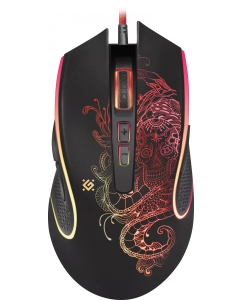 Купить Проводная игровая мышь Defender Venom GM-640L черный (52640) в E-mobi