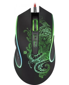 Купить Проводная игровая мышь Defender Venom GM-640L черный (52640)  в E-mobi