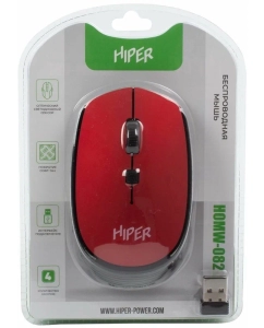 Купить Беспроводная игровая мышь HIPER HOMW-082 красный  в E-mobi