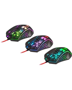Купить Проводная игровая мышь DEFENDER Sin-Sister GM-933 черный  в E-mobi