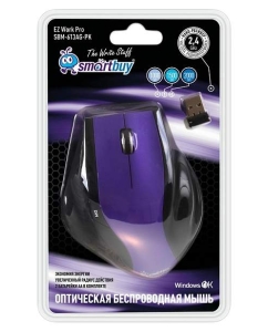 Купить Беспроводная мышь SmartBuy 613AG Violet/Black (SBM-613AG-PK)  в E-mobi