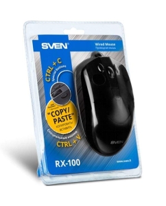 Купить Проводная мышь Sven RX-100 черный (SV-020286)  в E-mobi