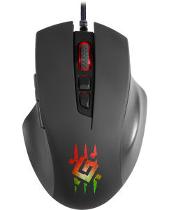 Купить Проводная игровая мышь Defender Wolverine GM-700L RGB черный в E-mobi