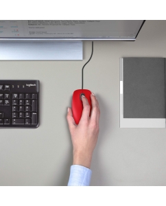 Купить Мышь Logitech M110 Silent Red/Black (910-005489)  в E-mobi