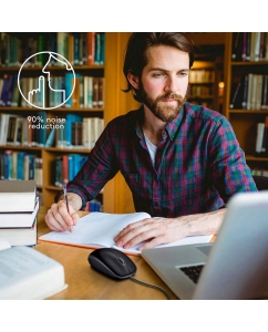 Купить Мышь Logitech M110 Silent Red/Black (910-005489)  в E-mobi