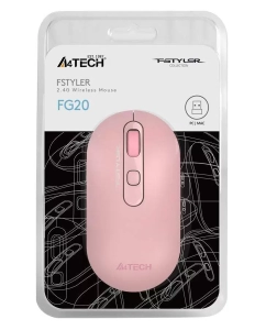 Купить Беспроводная мышь A4Tech Fstyler FG20 Pink в E-mobi