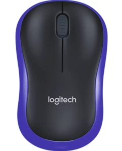 Купить Беспроводная мышь Logitech M186 синий, черный (910-004132) в E-mobi