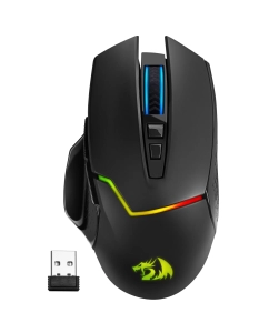 Купить Мышь Redragon Mirage Pro черный оптическая (8000dpi) беспроводная USB в E-mobi