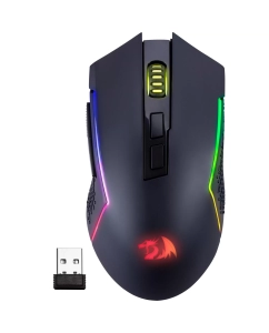 Купить Мышь Redragon Trident черный оптическая (8000dpi) беспроводная BT/Radio USB в E-mobi