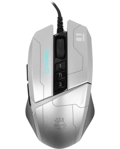 Купить Проводная игровая мышь A4Tech Bloody W60 Max серый, черный в E-mobi