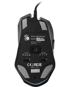 Купить Мышь A4TECH Bloody W60 Max Gun, игровая, оптическая, проводная, USB, серый и черный  в E-mobi