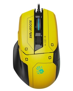 Купить Проводная игровая мышь A4Tech Bloody W70 Max Punk черный, желтый в E-mobi