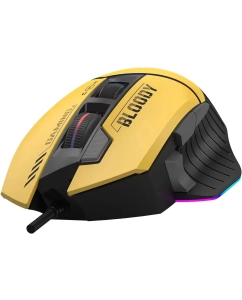 Купить Мышь A4TECH Bloody W95 Max Sports, игровая, оптическая, проводная, USB, желтый и серый w95  в E-mobi