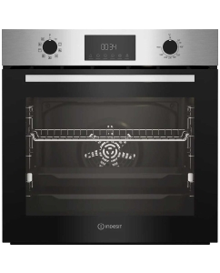 Купить Встраиваемый электрический духовой шкаф Indesit IFE 3841 J IX серебристый, черный в E-mobi